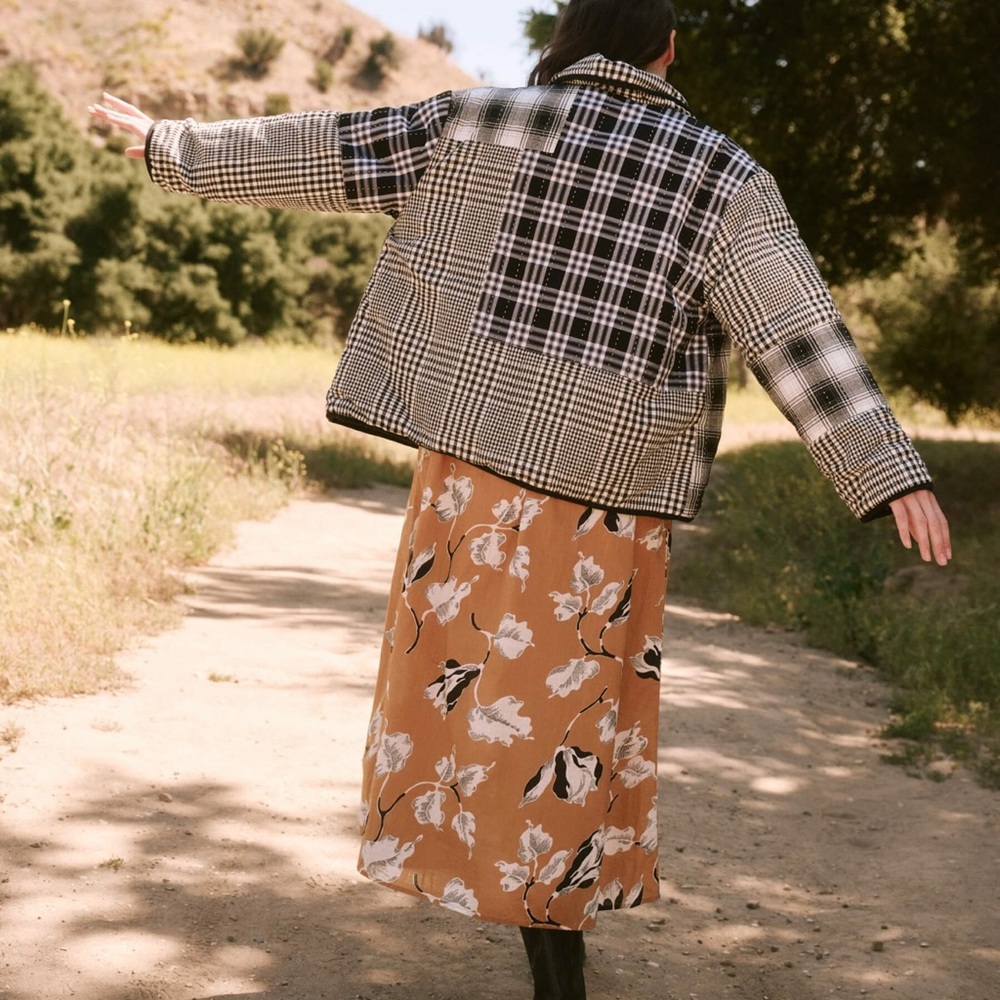 THE GREAT. Checkered Black and White Blazer - Picture 14 of 14